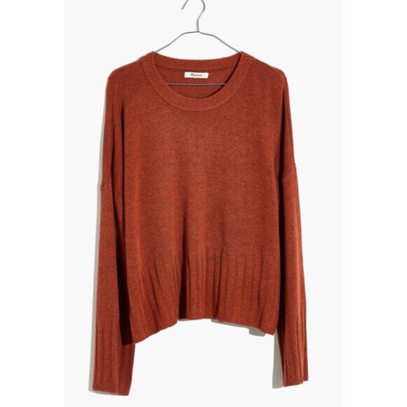 Madewell Ayers Wide Sleeve Pullover Sweater Crewneck Oversized Wool Alpaca XL - Picture 1 of 9